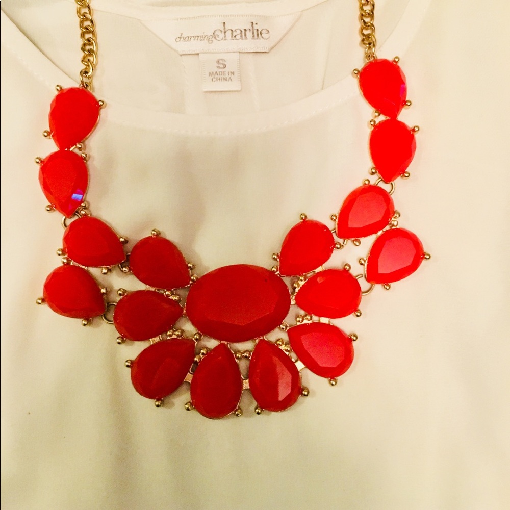 Red Statement Necklace